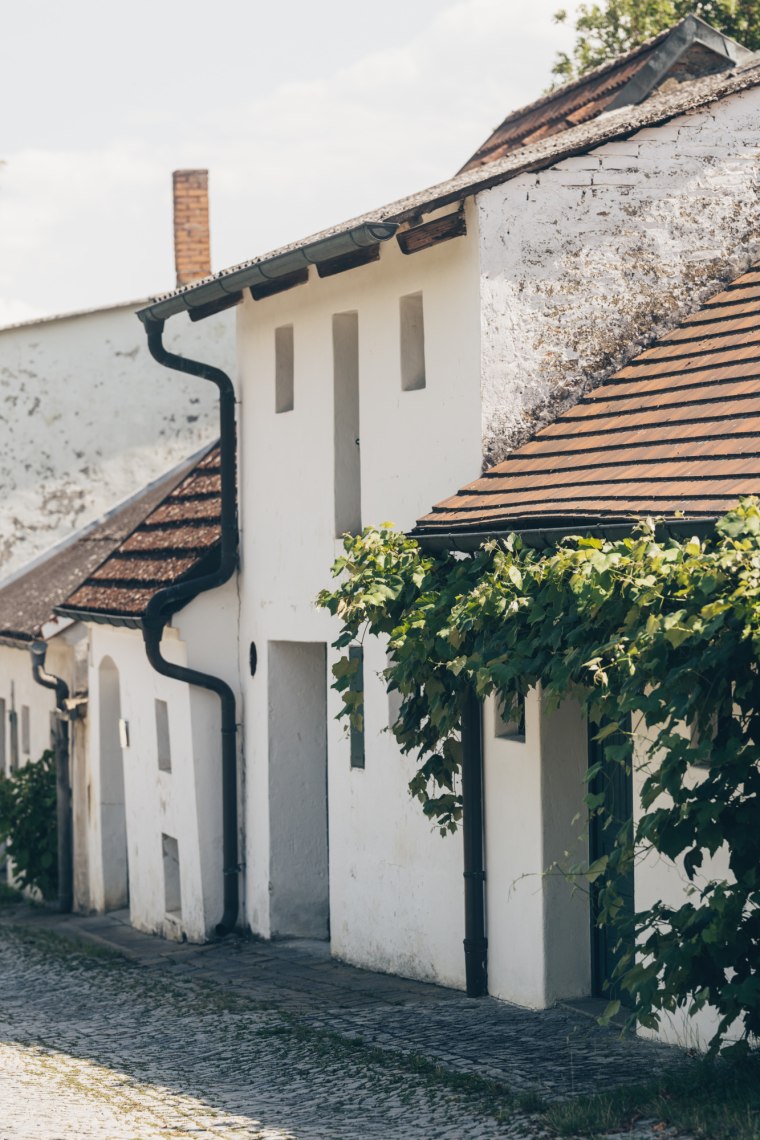 Pohľad na pivničnú uličku Radyweg v Poysdorfe, © Niederösterreich Werbung/ Ian Ehm