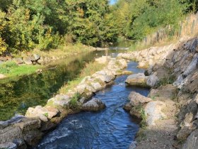 Wasserbecken und Aufstiegshilfen für die in der Triesting lebenden Fische, © Wienerwald