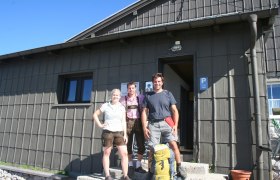 Axel zu Gast auf der Fischerhütte., © Wiener Alpen in Niederösterreich